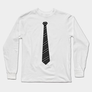 Business Casual Mock Black Tie Long Sleeve T-Shirt